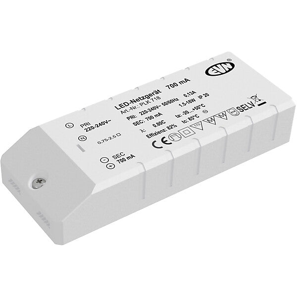 EVN-Lichttechnik LED-Netzgerät 700mA 1,5-18 Watt PLK 718
